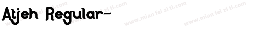 Atjeh Regular字体转换